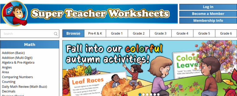 Superteacherworksheets 1 768x313