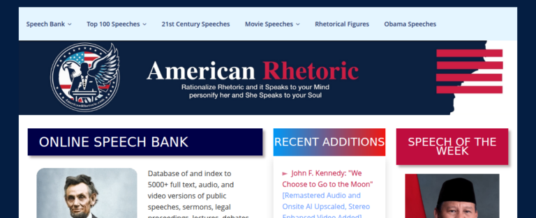 Americanrhetoric 1 768x313