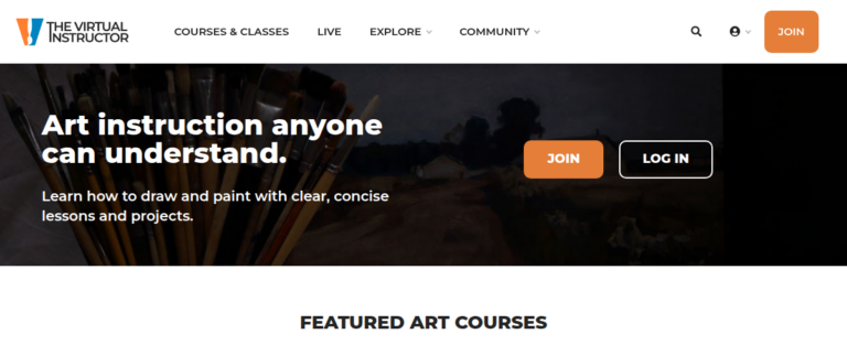 Free Art Lessons and Tutorials 1 768x313