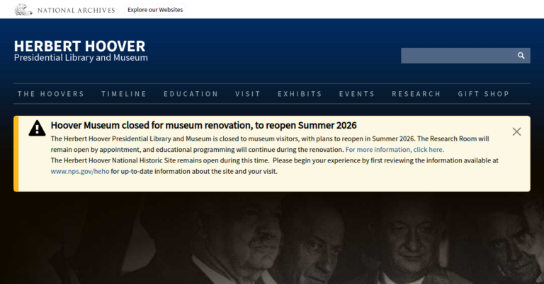 Herbert Hoover Presidential Library Museum 1 768x402
