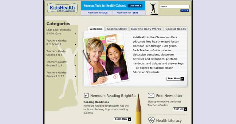 KidsHealth in the Classroom 768x402