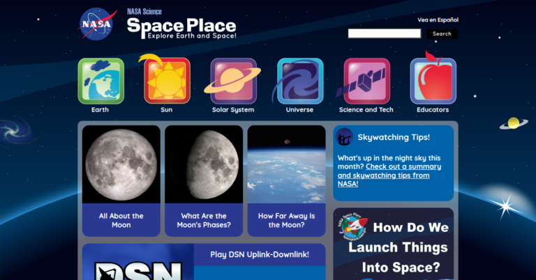 NASA Space Place NASA Science for Kids 1 768x402