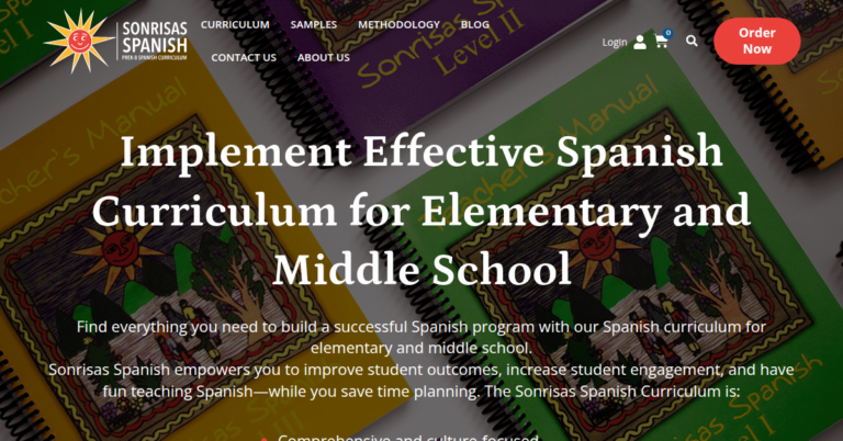 Spanish Curriculum for Elementary and Middle School 2 768x402