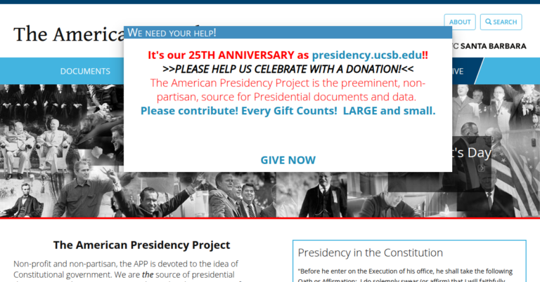 The American Presidency Project 1 768x402