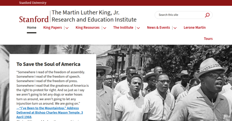 The Martin Luther King Jr Research and Education Institute 1 768x402