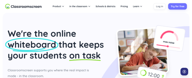 Classroomscreen 2 768x313