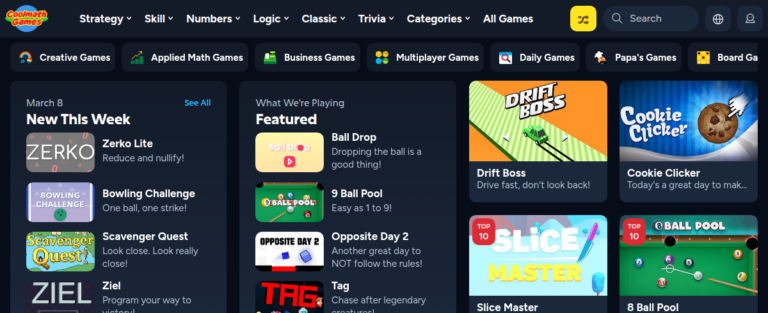 Cool Math Games 3 768x313