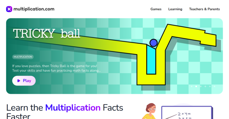 Master Multiplication Facts 768x402