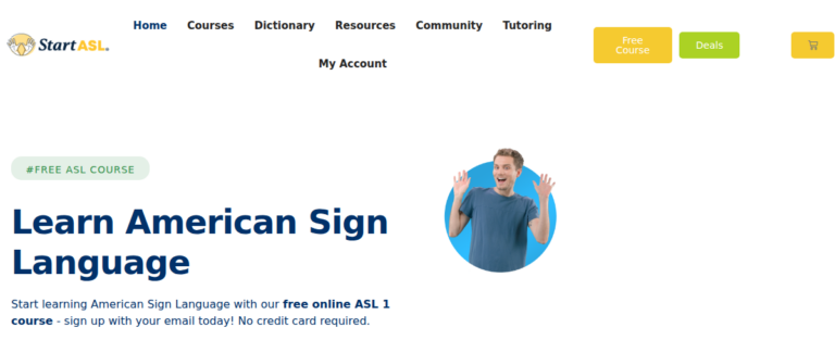 Start ASL Learn American Sign Language with our Complete 4 Level Course 2 768x313