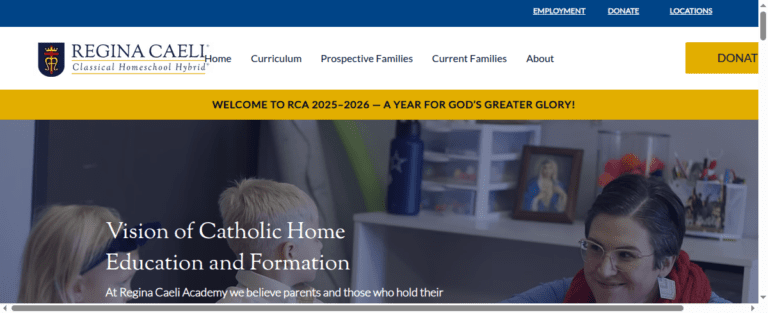 Regina Caeli Academy RCA 1 768x313