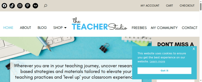 The Teacher Studio Learning Thinking Creating Blog 1 768x313