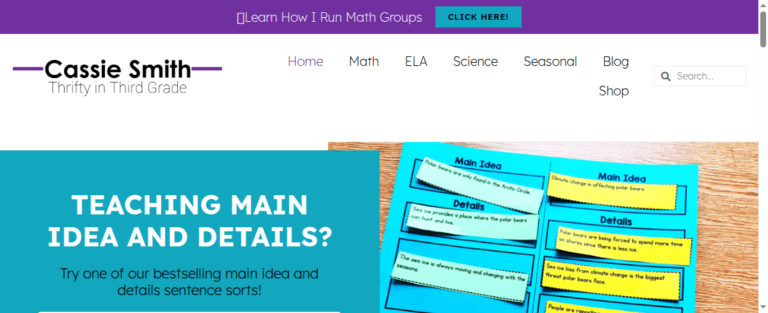 Thrifty in Third Grade Blog 1 768x313