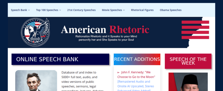 Americanrhetoric 1 768x313