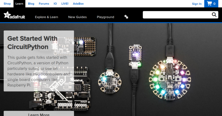 Adafruit Learning System 1 768x402