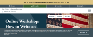 Gilder Lehrman Institute of American History  3 300x122