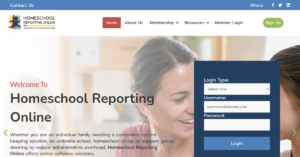 Homeschool Reporting Online 1 300x157