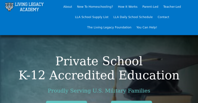 Living Legacy Hybrid Homeschool Academy 1 768x402