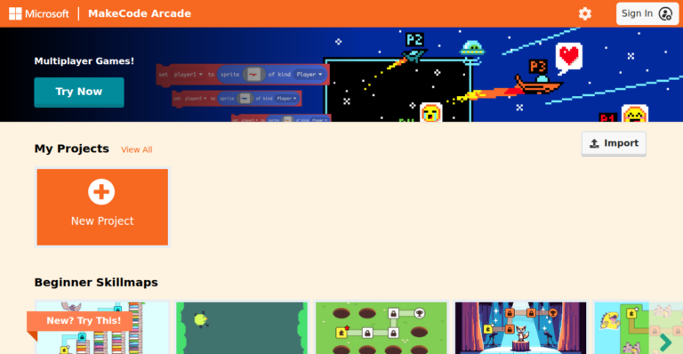 Microsoft MakeCode Arcade 1 768x398