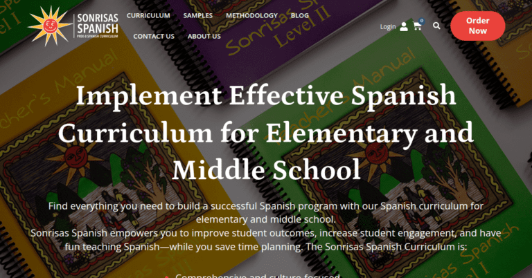 Spanish Curriculum for Elementary and Middle School 2 768x402