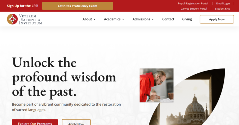 Veterum Sapientia Institute 1 768x402