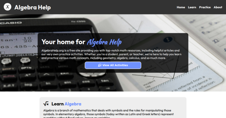 Algebra Help 768x402