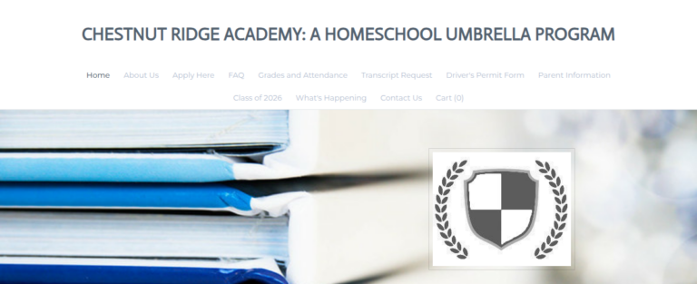 CHESTNUT RIDGE ACADEMY A HOMESCHOOL UMBRELLA PROGRAM 1 768x313