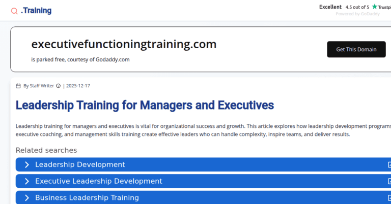 Executive Functioning Training 1 768x402