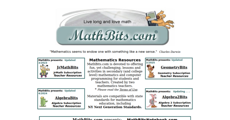 Math Bits Math Resources 768x402