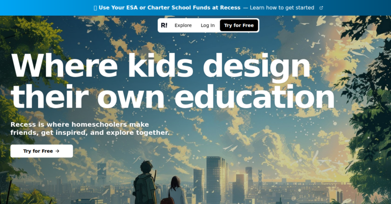 Recess Homeschool PE 1 768x402