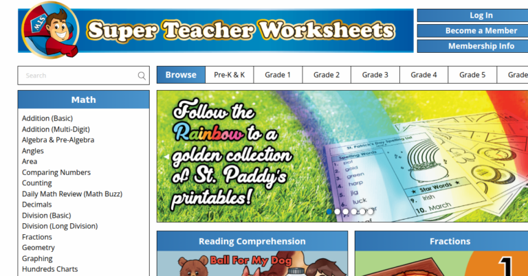 Super Teacher Worksheets 1 768x402